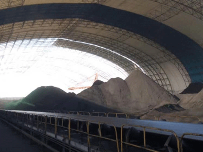 长乐煤棚料仓网架